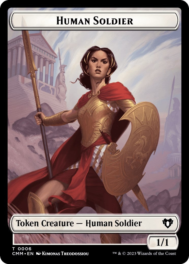 Image for Human Soldier // Elemental (0025) Double-Sided Token (6 // 25) [Commander Masters] - Magic: The Gathering