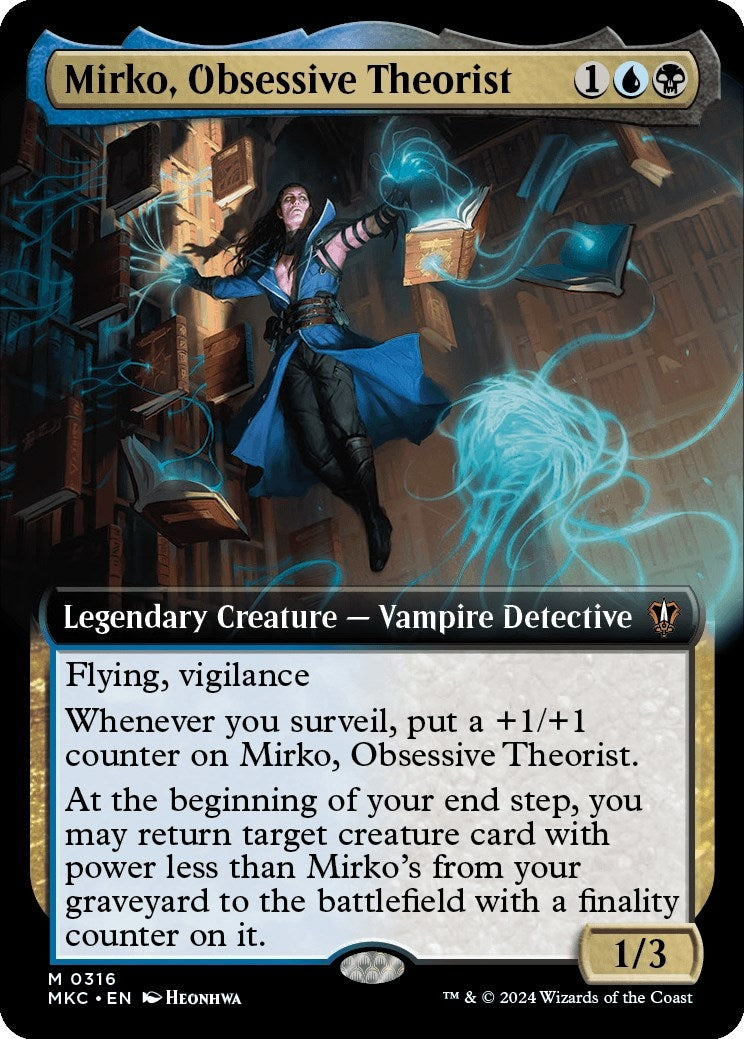 Image for Mirko, Obsessive Theorist (Extended Art) (316) [Murders at Karlov Manor] - Magic: The Gathering