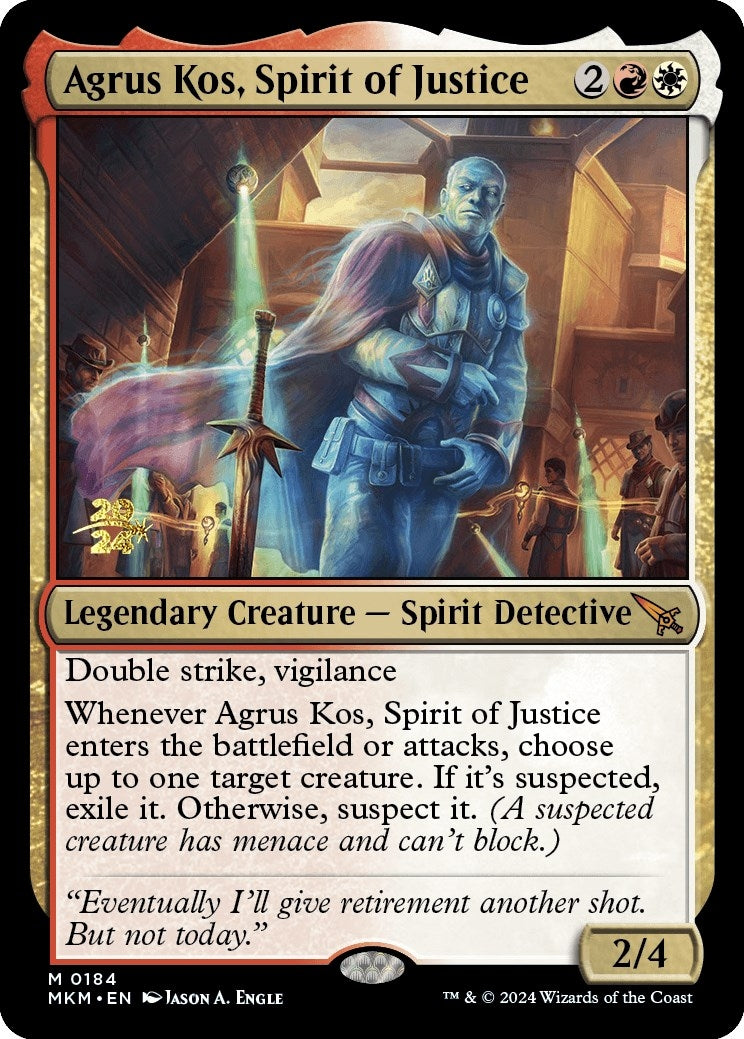 Image for Agrus Kos, Spirit of Justice (184) [Prerelease Cards] - Magic: The Gathering