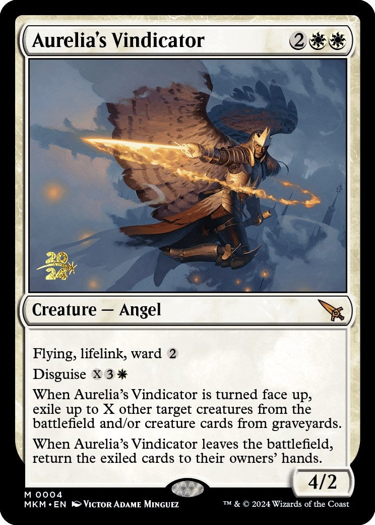Image for Aurelia's Vindicator (4) [Prerelease Cards] - Magic: The Gathering