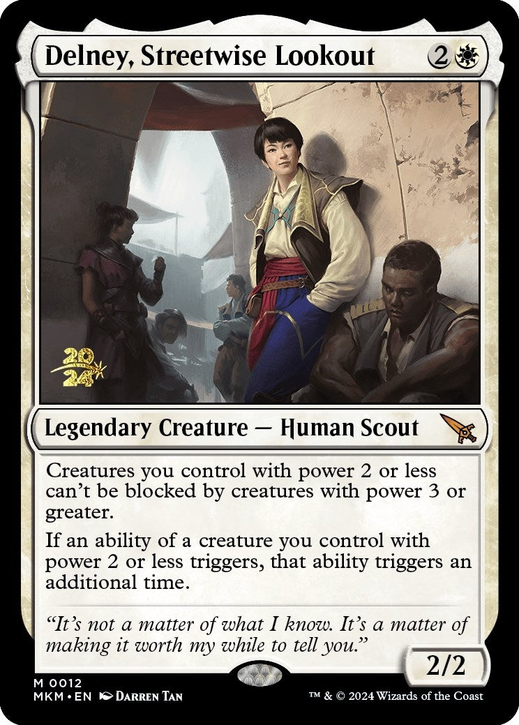 Image for Delney, Streetwise Lookout (12) [Prerelease Cards] - Magic: The Gathering