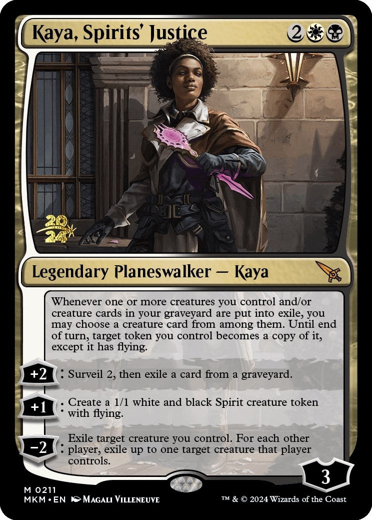 Image for Kaya, Spirits' Justice (211) [Prerelease Cards] - Magic: The Gathering