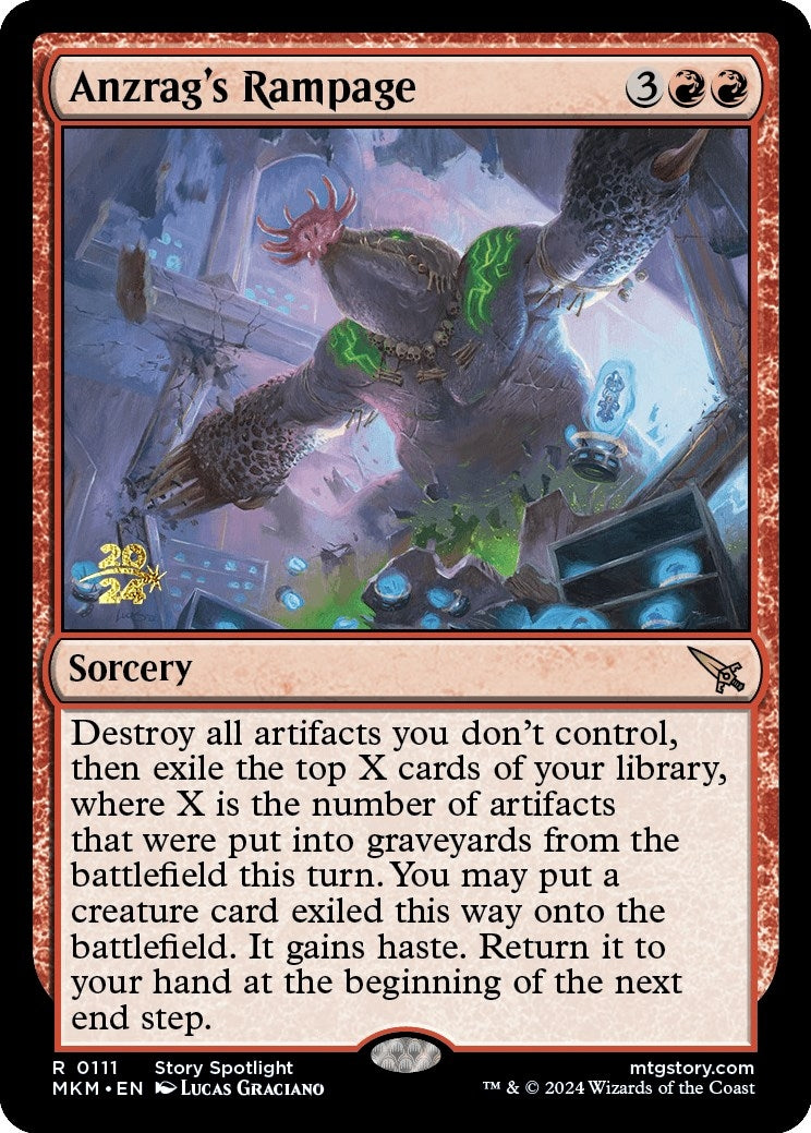Image for Anzrag's Rampage (111) [Prerelease Cards] - Magic: The Gathering
