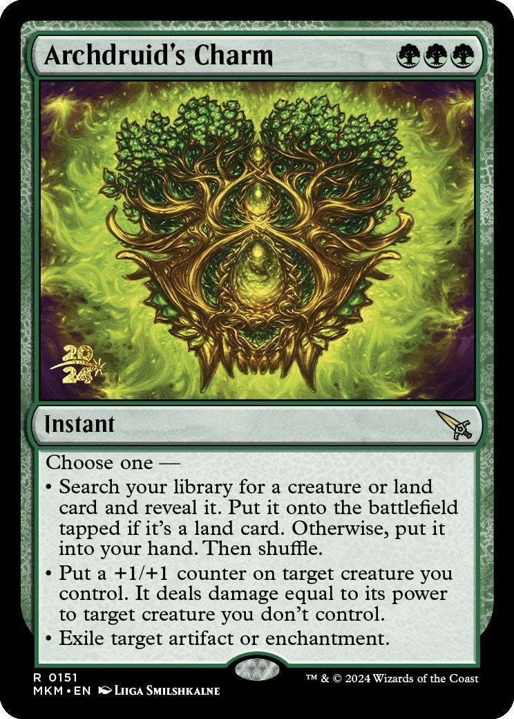 Image for Archdruid's Charm (151) [Prerelease Cards] - Magic: The Gathering