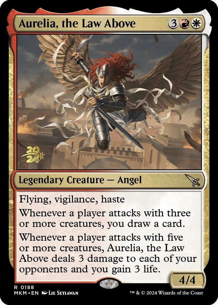 Image for Aurelia, the Law Above (188) [Prerelease Cards] - Magic: The Gathering