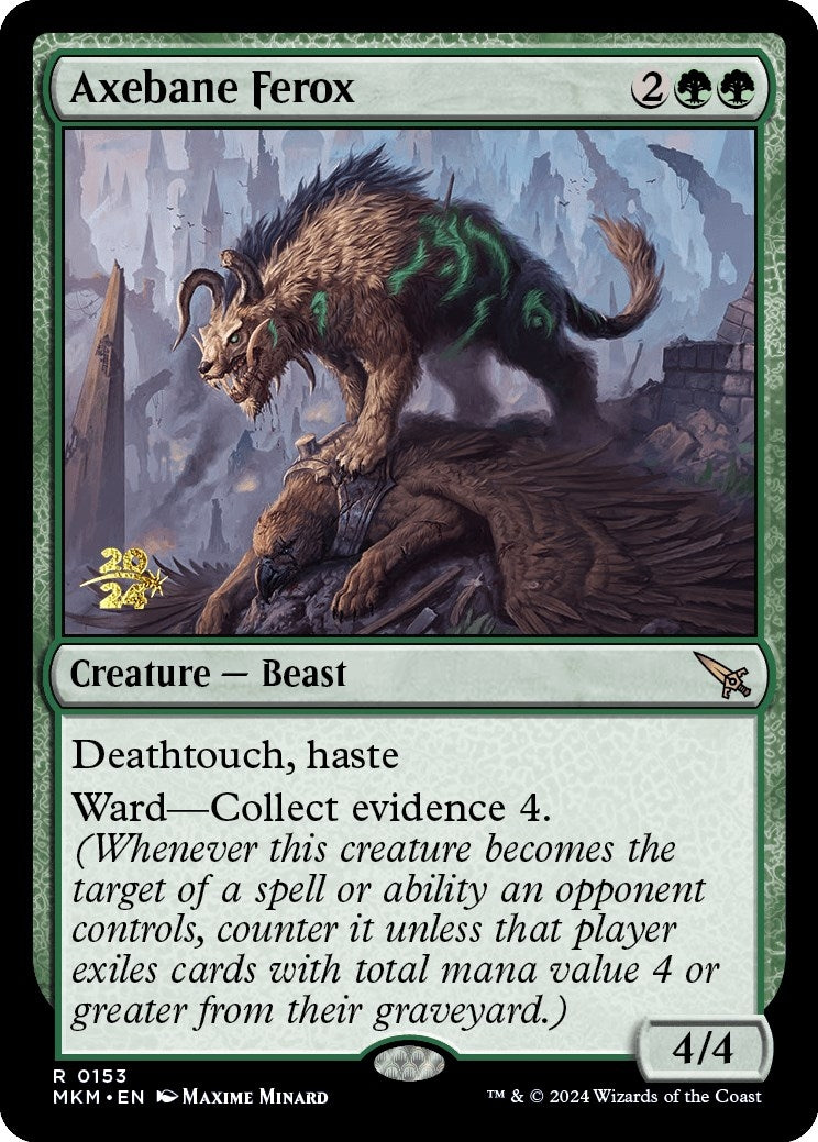 Image for Axebane Ferox (153) [Prerelease Cards] - Magic: The Gathering
