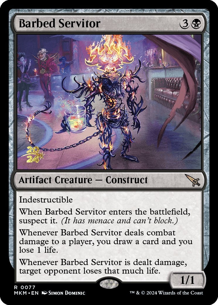 Image for Barbed Servitor (77) [Prerelease Cards] - Magic: The Gathering