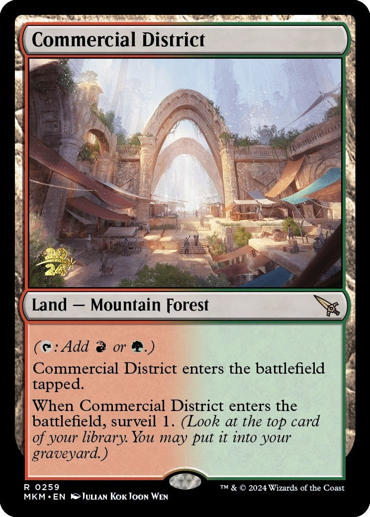 Image for Commercial District (259) [Prerelease Cards] - Magic: The Gathering