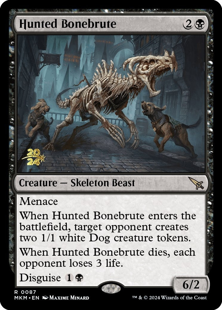 Image for Hunted Bonebrute (87) [Prerelease Cards] - Magic: The Gathering