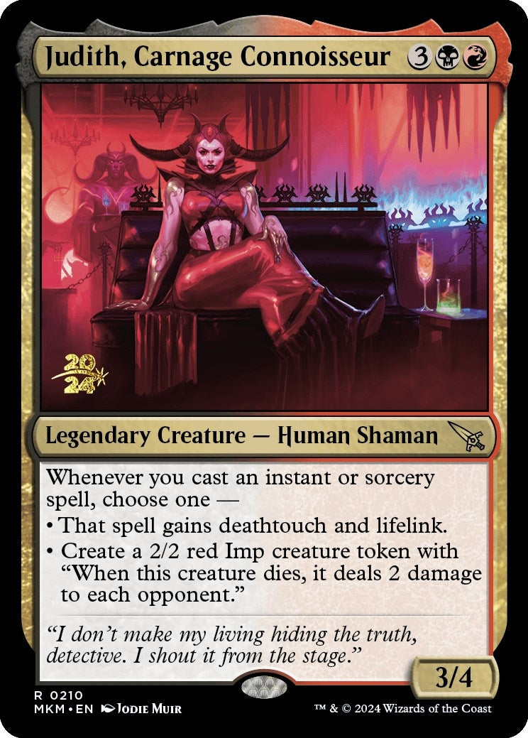 Image for Judith, Carnage Connoisseur (210) [Prerelease Cards] - Magic: The Gathering