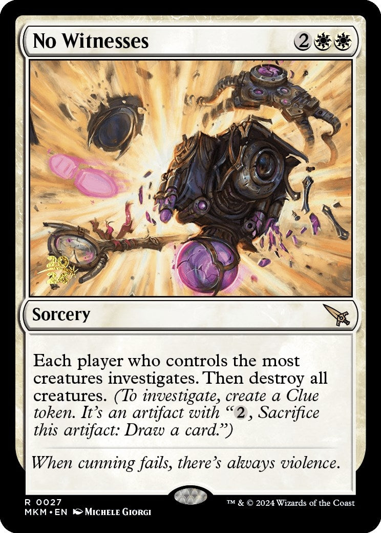 Image for No Witnesses (27) [Prerelease Cards] - Magic: The Gathering
