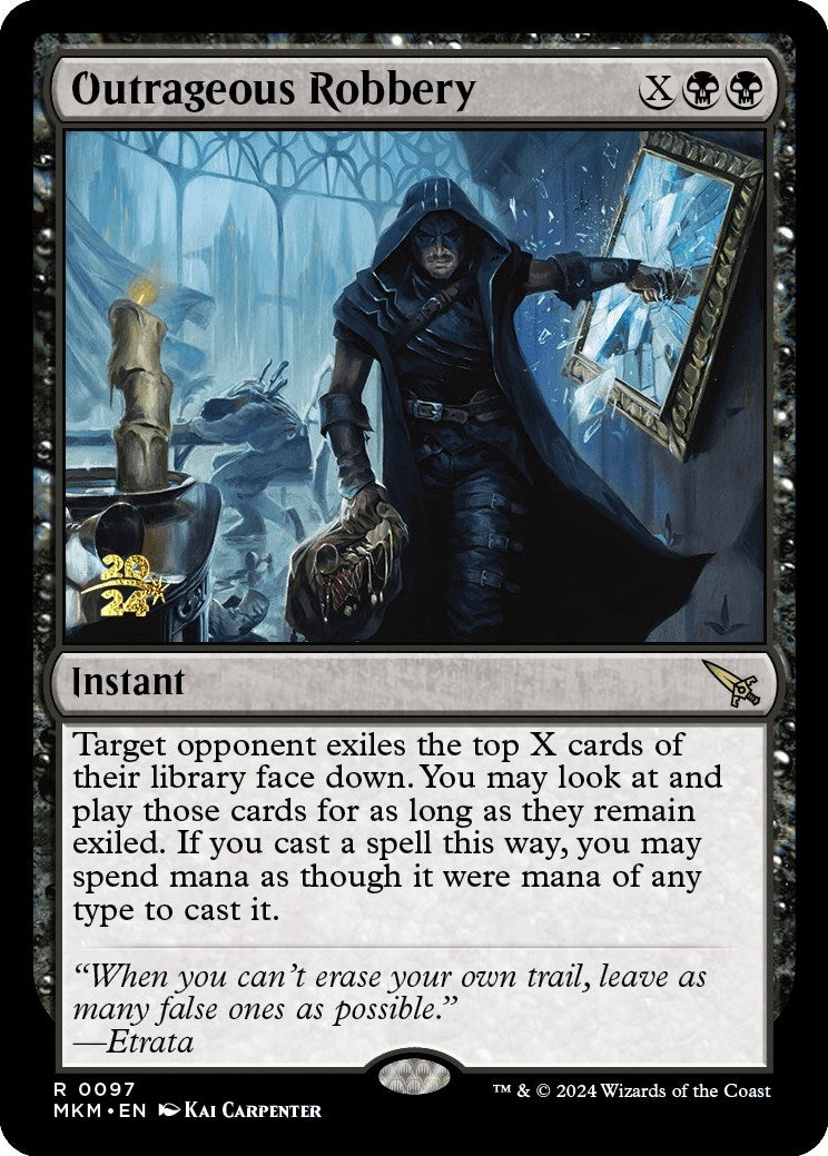 Image for Outrageous Robbery (97) [Prerelease Cards] - Magic: The Gathering