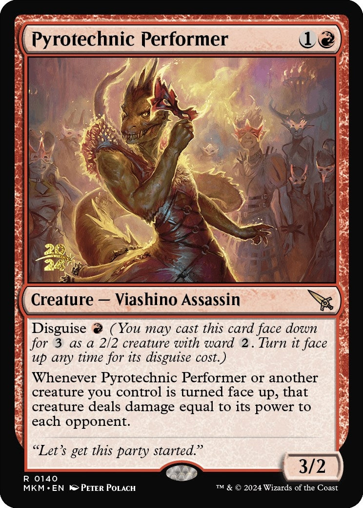 Image for Pyrotechnic Performer (140) [Prerelease Cards] - Magic: The Gathering