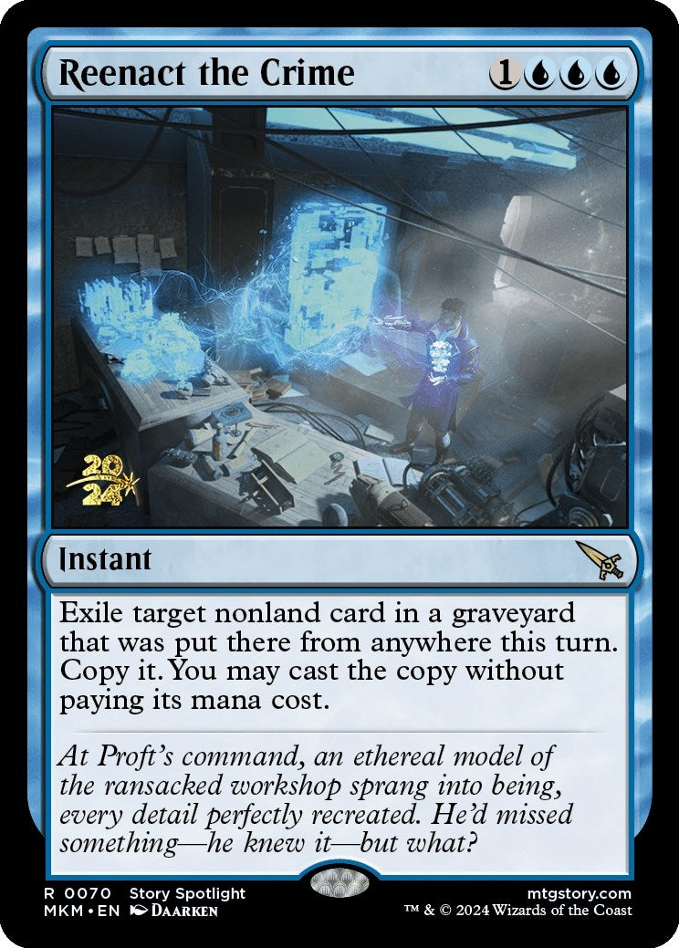 Image for Reenact the Crime (70) [Prerelease Cards] - Magic: The Gathering