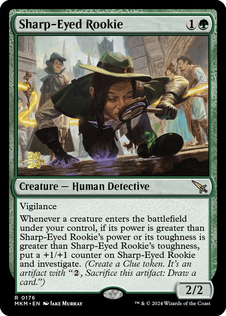 Image for Sharp-Eyed Rookie (176) [Prerelease Cards] - Magic: The Gathering