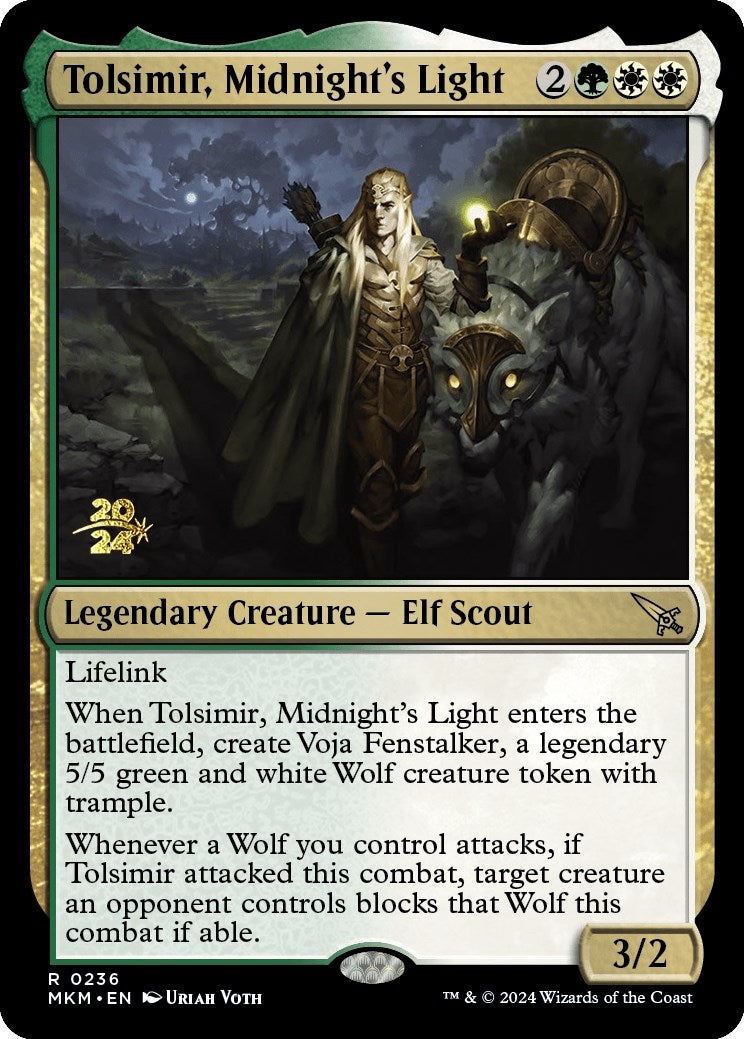Image for Tolsimir, Midnight's Light (236) [Prerelease Cards] - Magic: The Gathering
