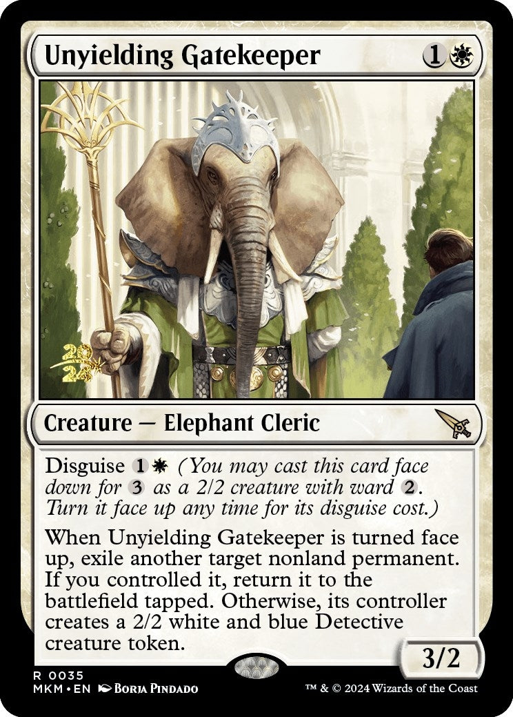 Image for Unyielding Gatekeeper (35) [Prerelease Cards] - Magic: The Gathering