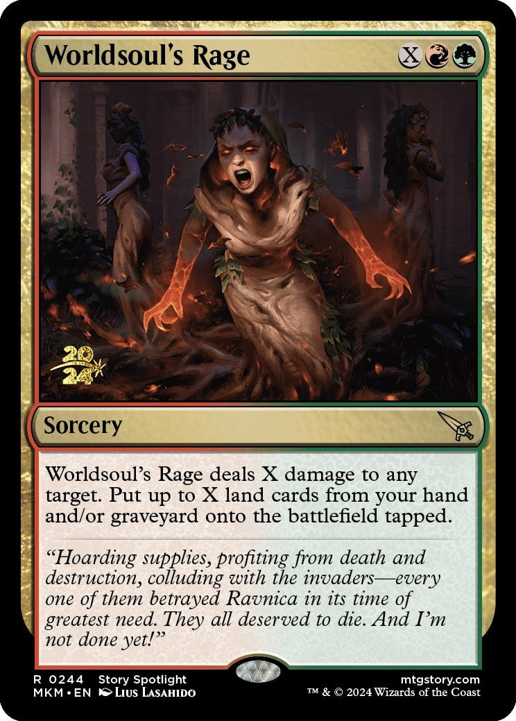 Image for Worldsoul's Rage (244) [Prerelease Cards] - Magic: The Gathering