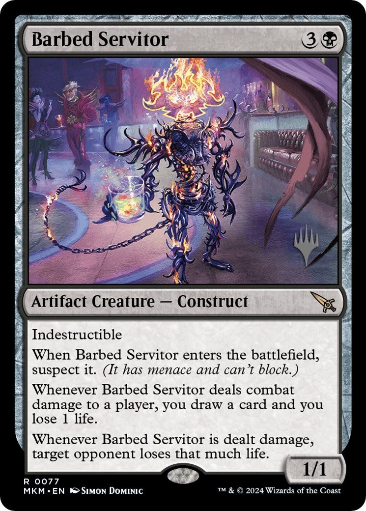 Image for Barbed Servitor (77) [Murders at Karlov Manor] - Magic: The Gathering