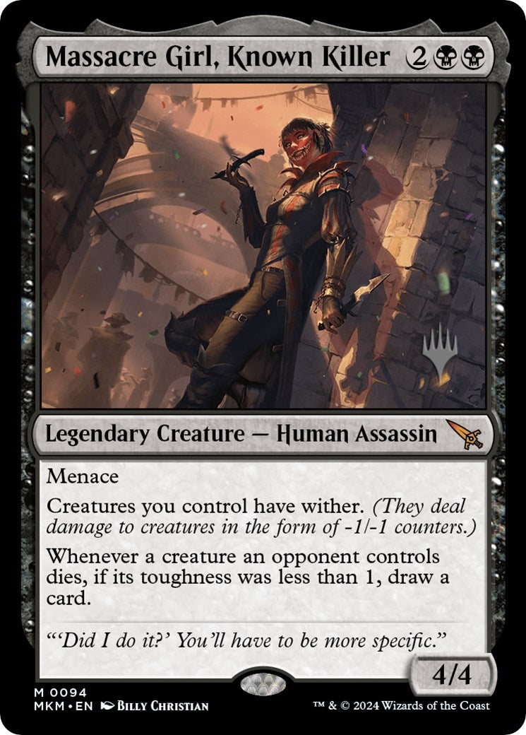 Image for Massacre Girl, Known Killer (94) [Murders at Karlov Manor] - Magic: The Gathering