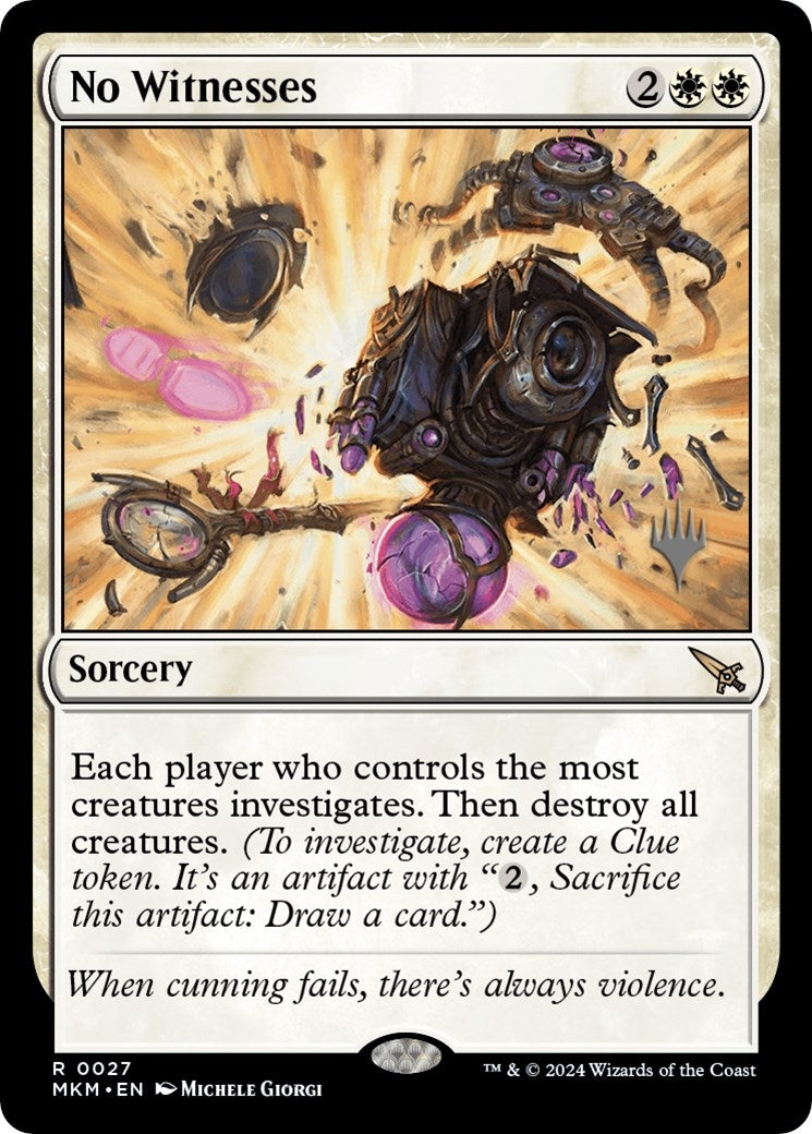 Image for No Witnesses (27) [Murders at Karlov Manor] - Magic: The Gathering
