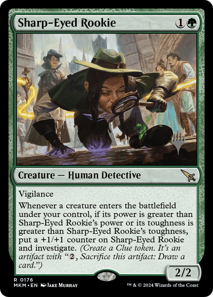 Image for Sharp-Eyed Rookie (176) [Murders at Karlov Manor] - Magic: The Gathering
