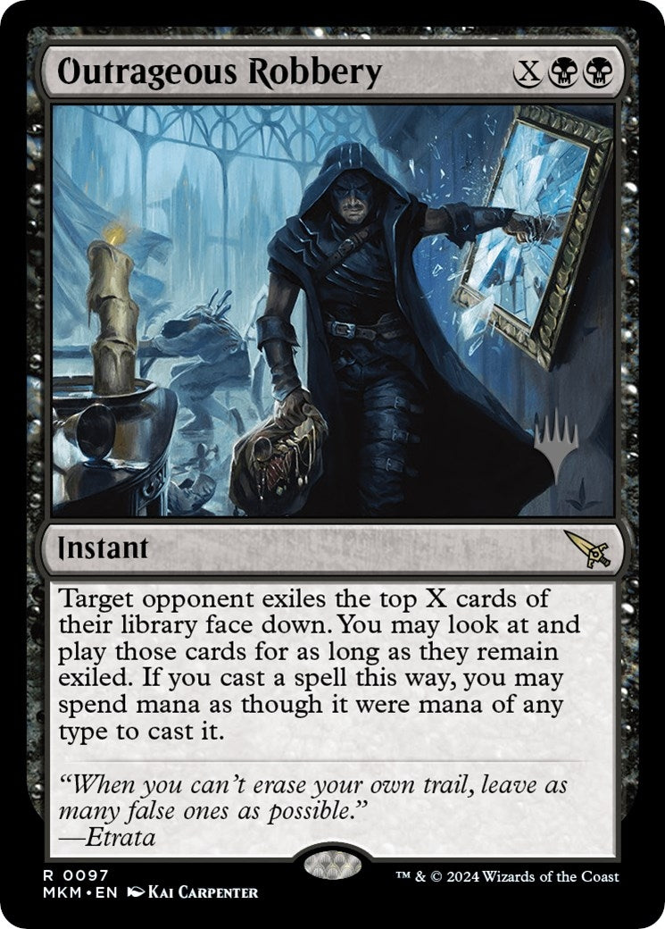 Image for Outrageous Robbery (97) [Murders at Karlov Manor] - Magic: The Gathering