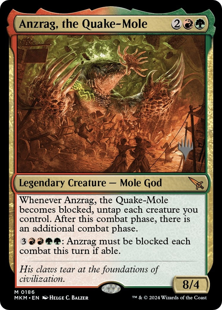 Image for Anzrag, the Quake-Mole (186) [Murders at Karlov Manor] - Magic: The Gathering