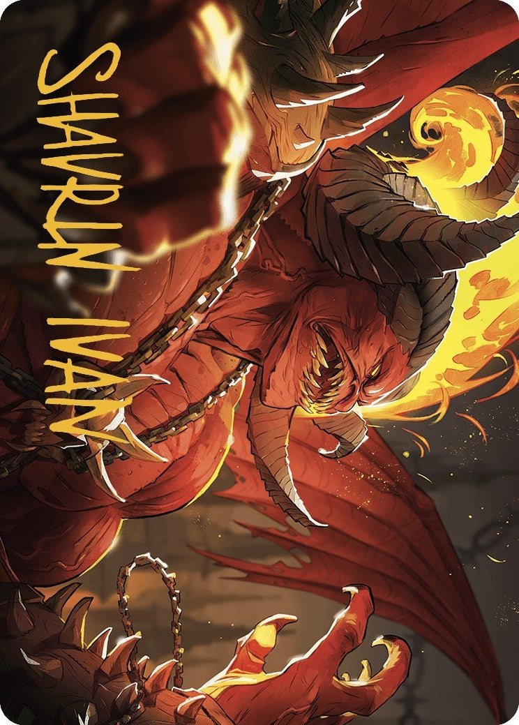 Image for Rakdos, Patron of Chaos Art Card (45/49) (Gold-Stamped Signature) (45) [Murders at Karlov Manor] - Magic: The Gathering