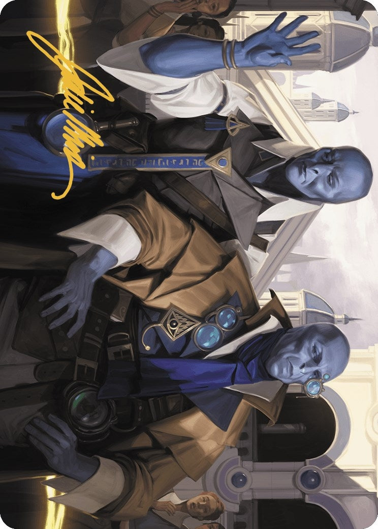 Image for Hotshot Investigators Art Card (Gold-Stamped Signature) (5) [Murders at Karlov Manor] - Magic: The Gathering