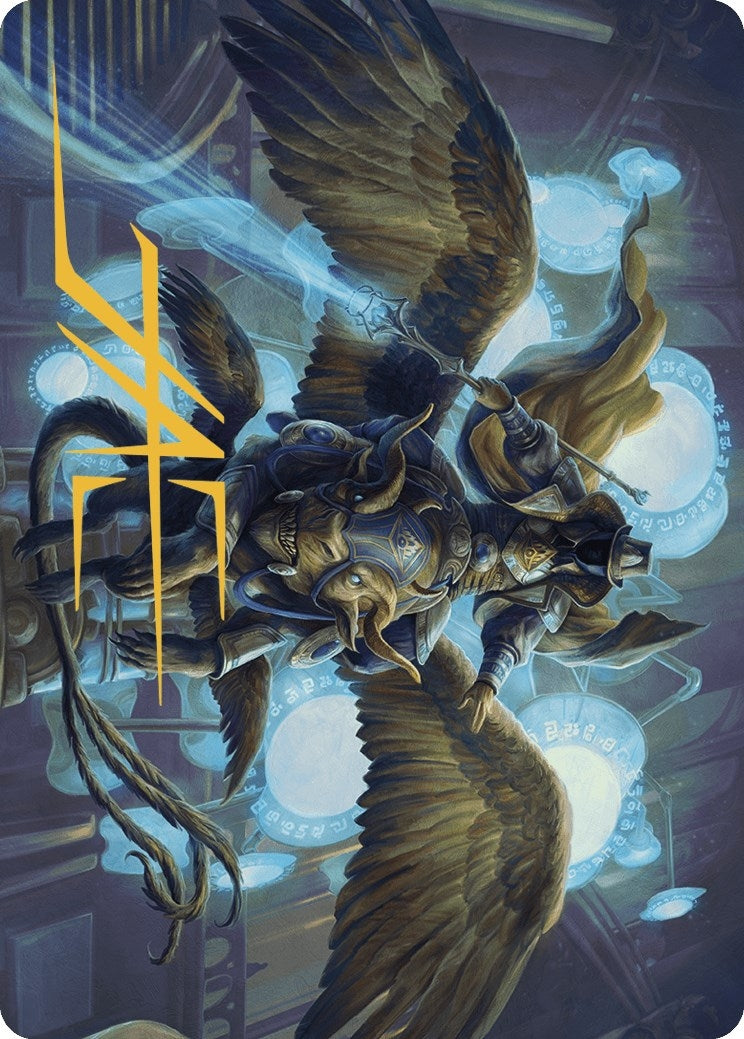 Image for Ezrim, Agency Chief Art Card (Gold-Stamped Signature) (20) [Murders at Karlov Manor] - Magic: The Gathering
