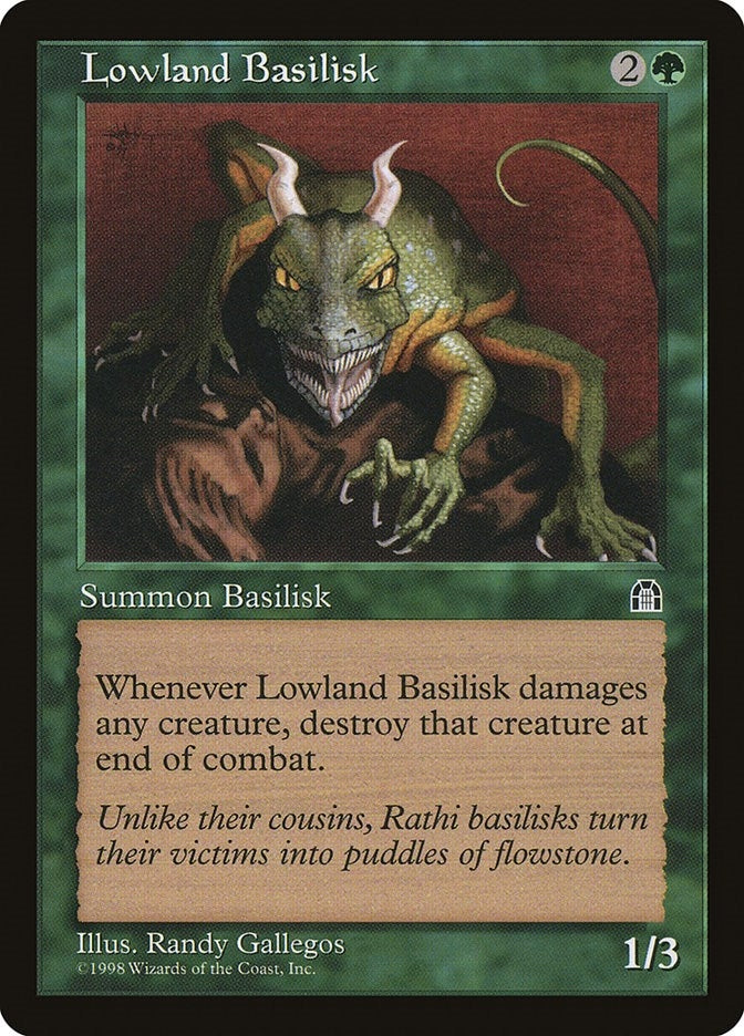Image for Lowland Basilisk [Stronghold] - Magic: The Gathering