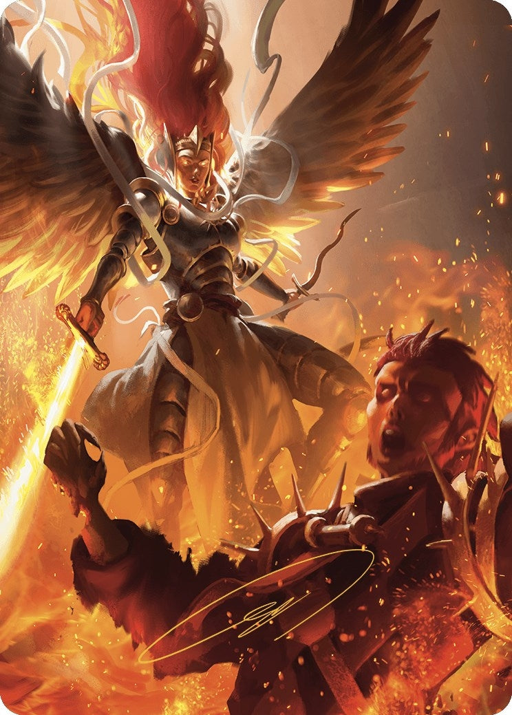 Image for Warleader's Call Art Card (35/49) (Gold-Stamped Signature) (35) [Murders at Karlov Manor] - Magic: The Gathering