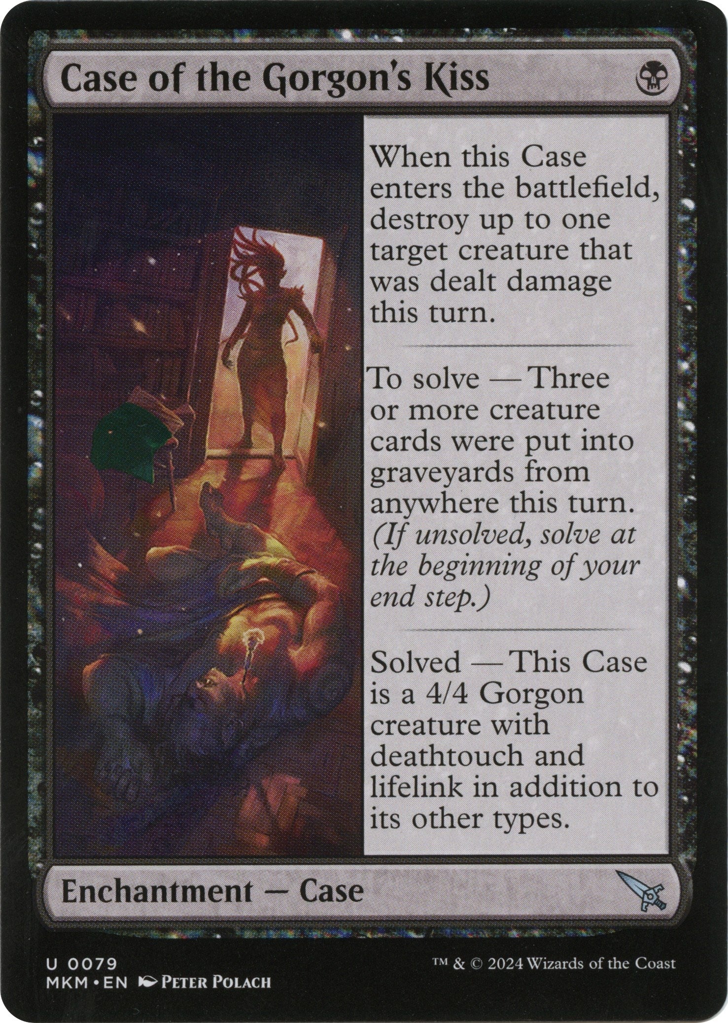 Image for Case of the Gorgon's Kiss (b) (79) [Murders at Karlov Manor] - Magic: The Gathering
