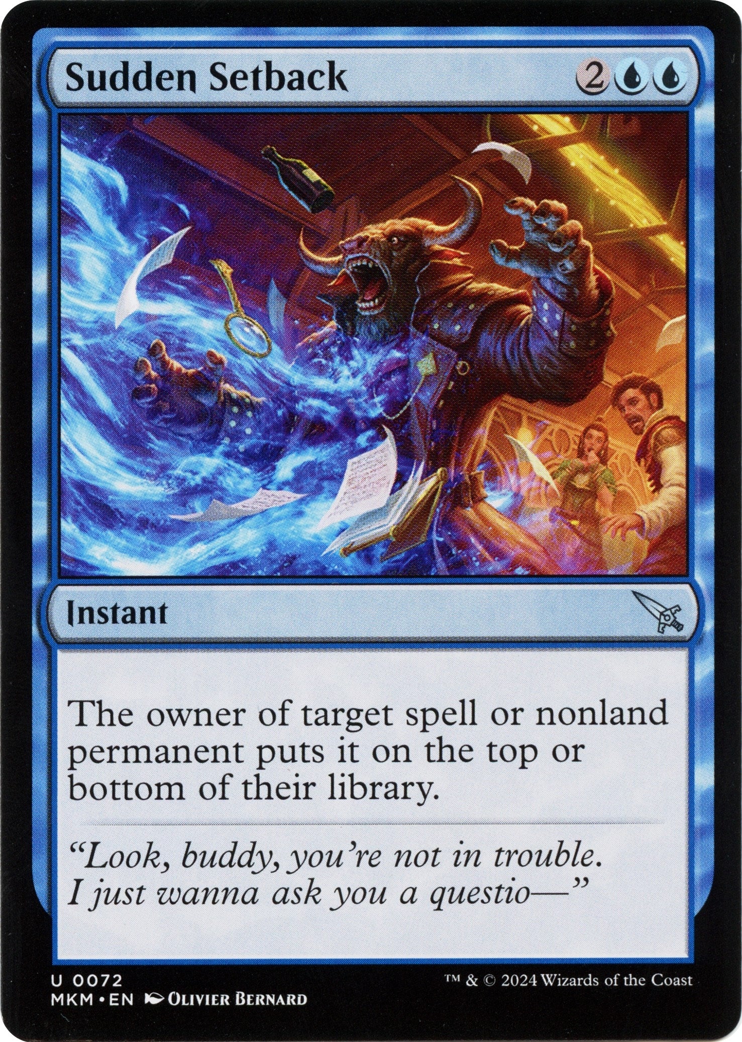 Image for Sudden Setback (b) (72) [Murders at Karlov Manor] - Magic: The Gathering