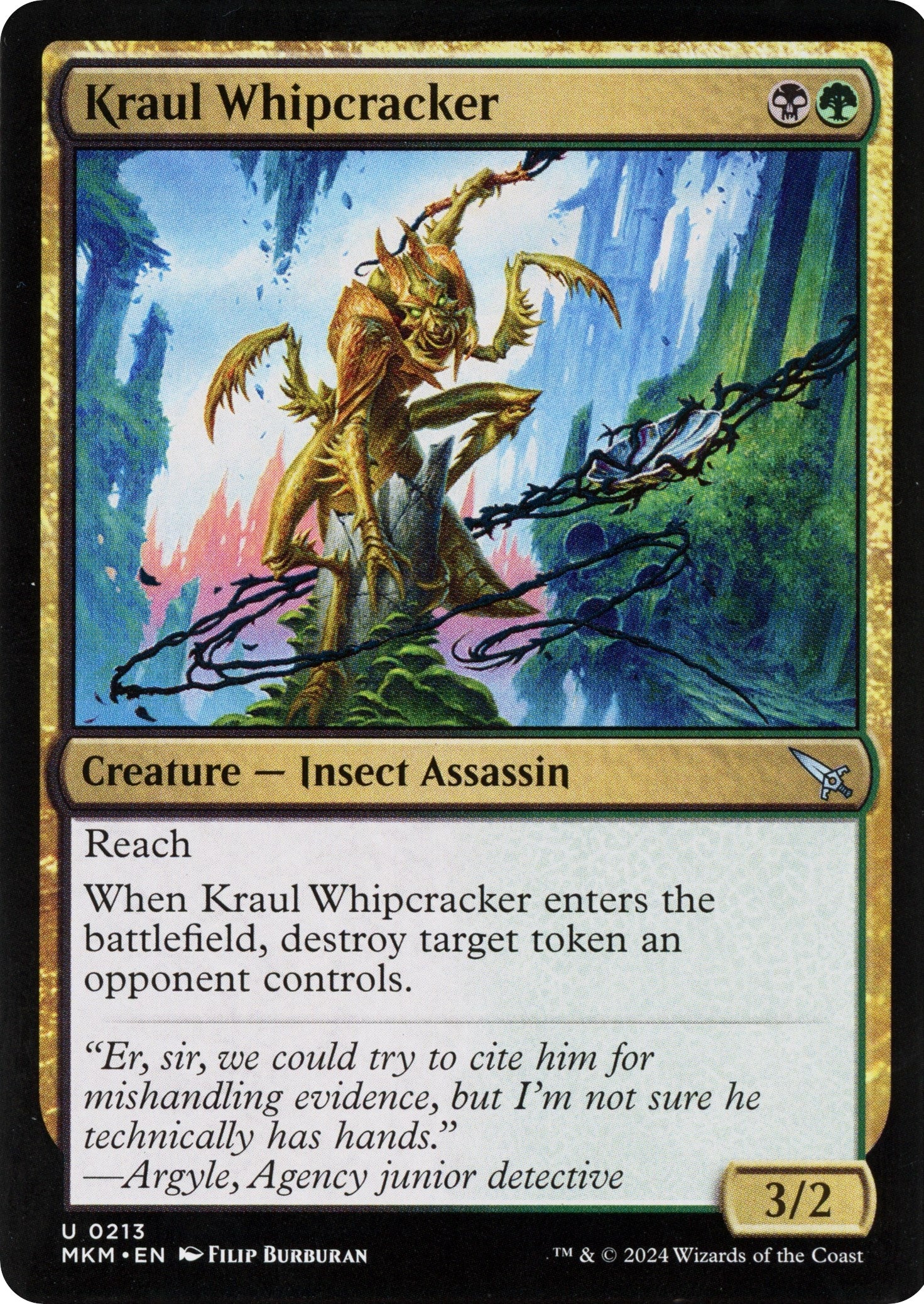 Image for Kraul Whipcracker (b) (213) [Murders at Karlov Manor] - Magic: The Gathering