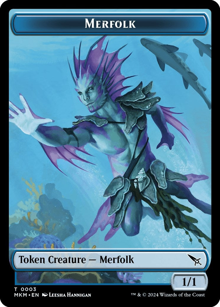 Image for Merfolk Token (3) [Murders at Karlov Manor] - Magic: The Gathering