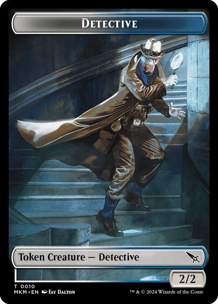 Detective Token (10) [Murders at Karlov Manor Tokens]