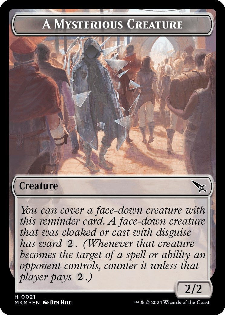 Image for A Mysterious Creature Token (21) [Murders at Karlov Manor] - Magic: The Gathering