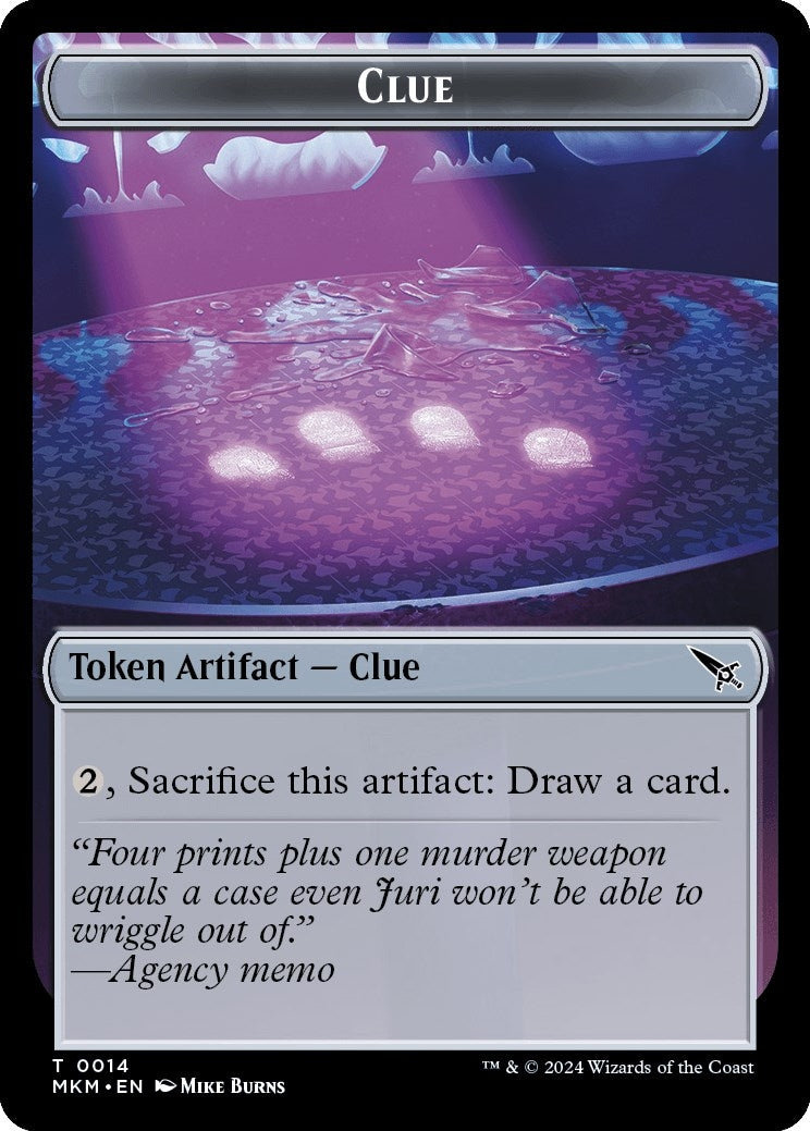 Image for Clue (0014) // A 0041 Double-Sided Token (14 // 41) [Murders at Karlov Manor] - Magic: The Gathering