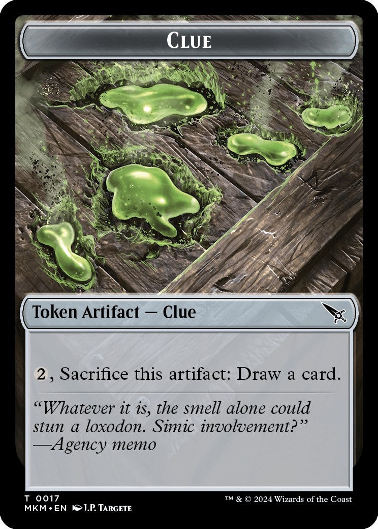 Image for Clue (0017) // A 0044 Double-Sided Token (17 // 44) [Murders at Karlov Manor] - Magic: The Gathering