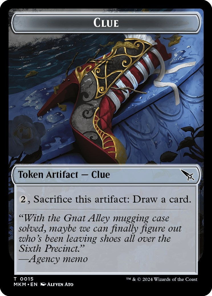 Image for Clue (0015) // A 0042 Double-Sided Token (15 // 42) [Murders at Karlov Manor] - Magic: The Gathering