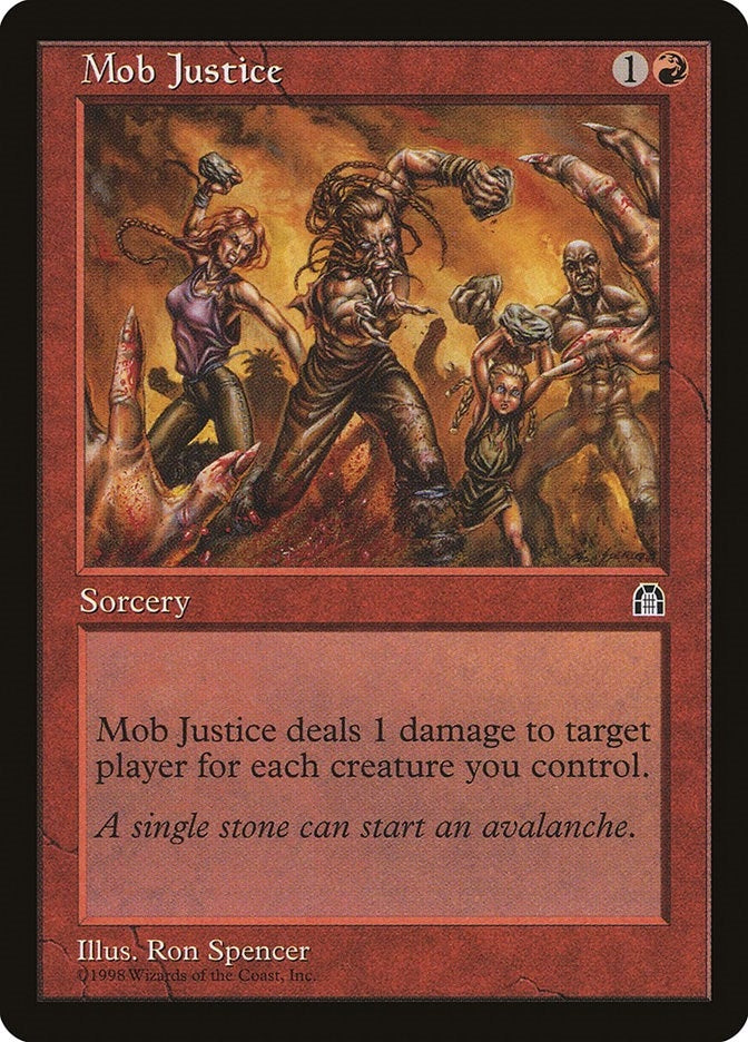 Image for Mob Justice [Stronghold] - Magic: The Gathering
