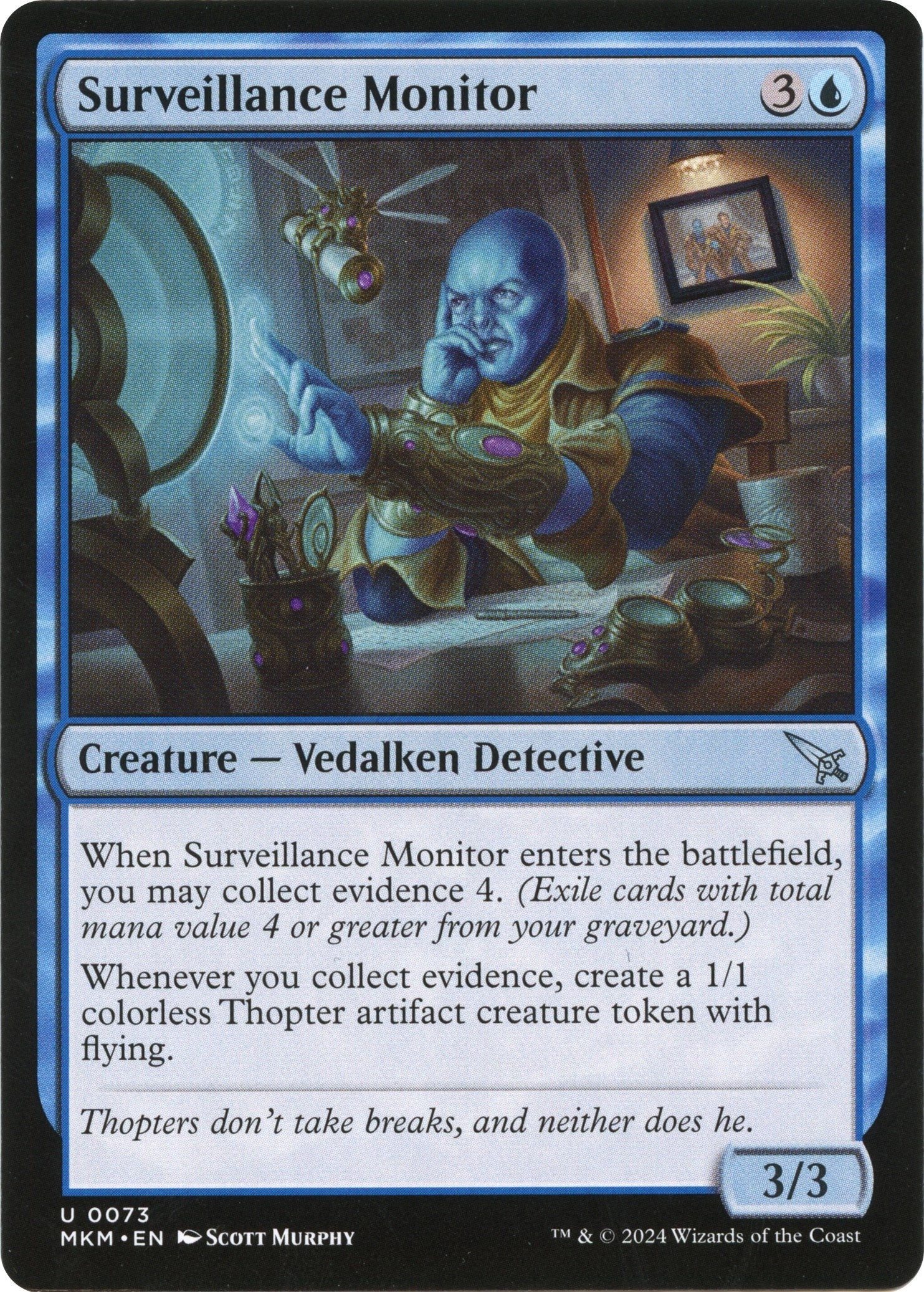 Image for Surveillance Monitor (b) (73) [Murders at Karlov Manor] - Magic: The Gathering