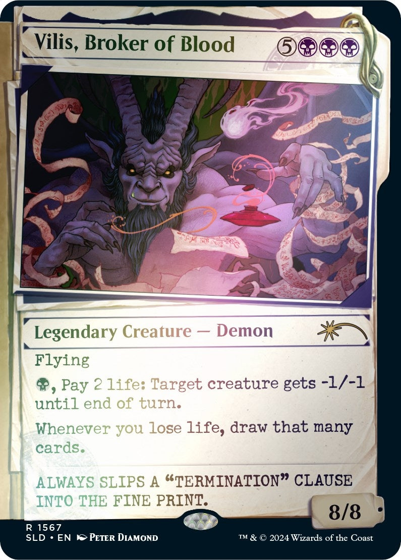 Image for Vilis, Broker of Blood (Rainbow Foil) (1567) [Secret Lair Drop Series] - Magic: The Gathering