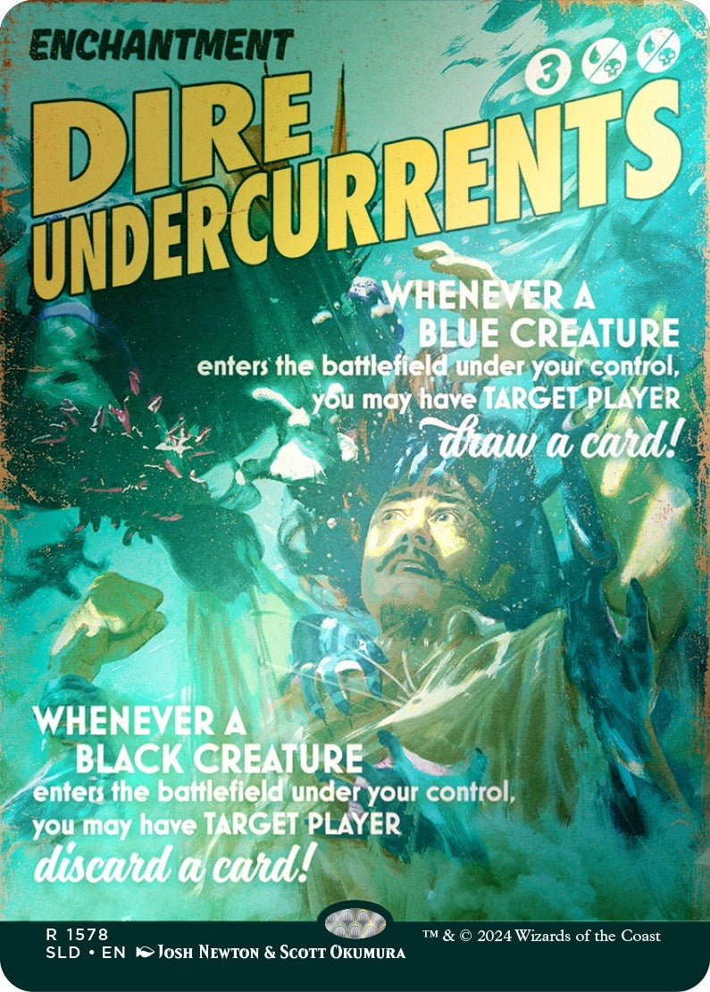 Image for Dire Undercurrents (Rainbow Foil) (1578) [Secret Lair Drop Series] - Magic: The Gathering