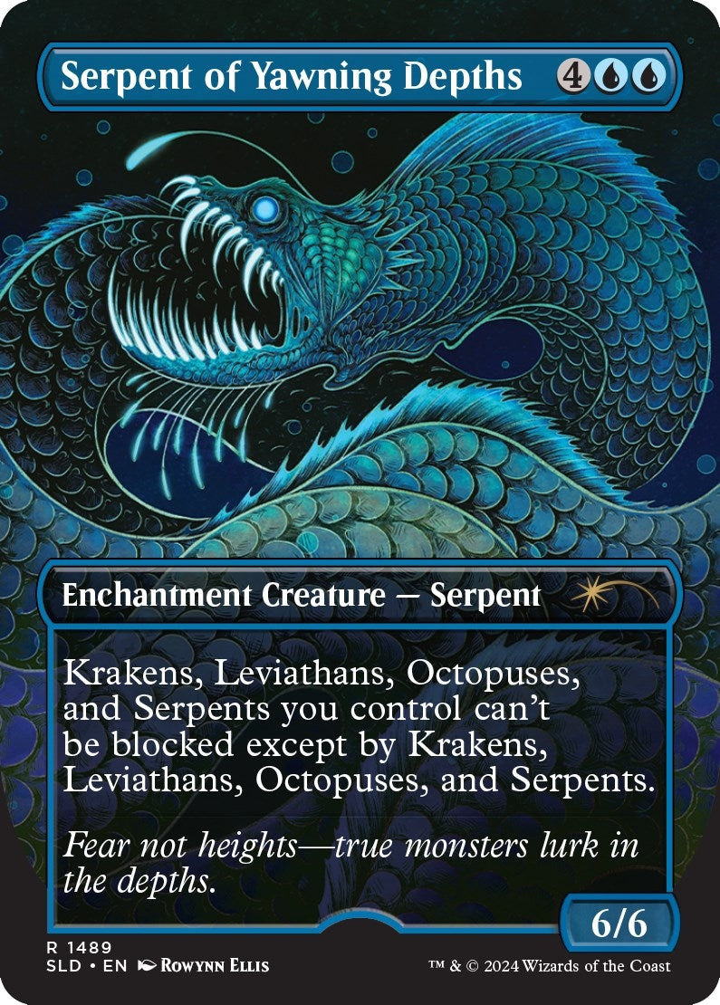 Image for Serpent of Yawning Depths (1489) [Secret Lair Drop Series] - Magic: The Gathering