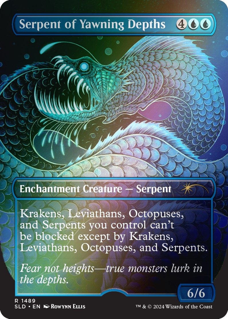 Image for Serpent of Yawning Depths (Rainbow Foil) (1489) [Secret Lair Drop Series] - Magic: The Gathering