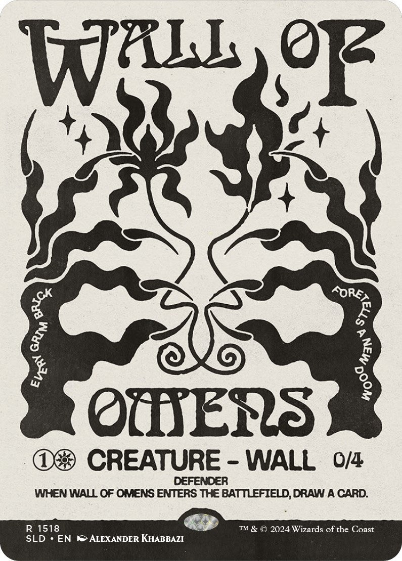 Image for Wall of Omens (1518) [Secret Lair Drop Series] - Magic: The Gathering