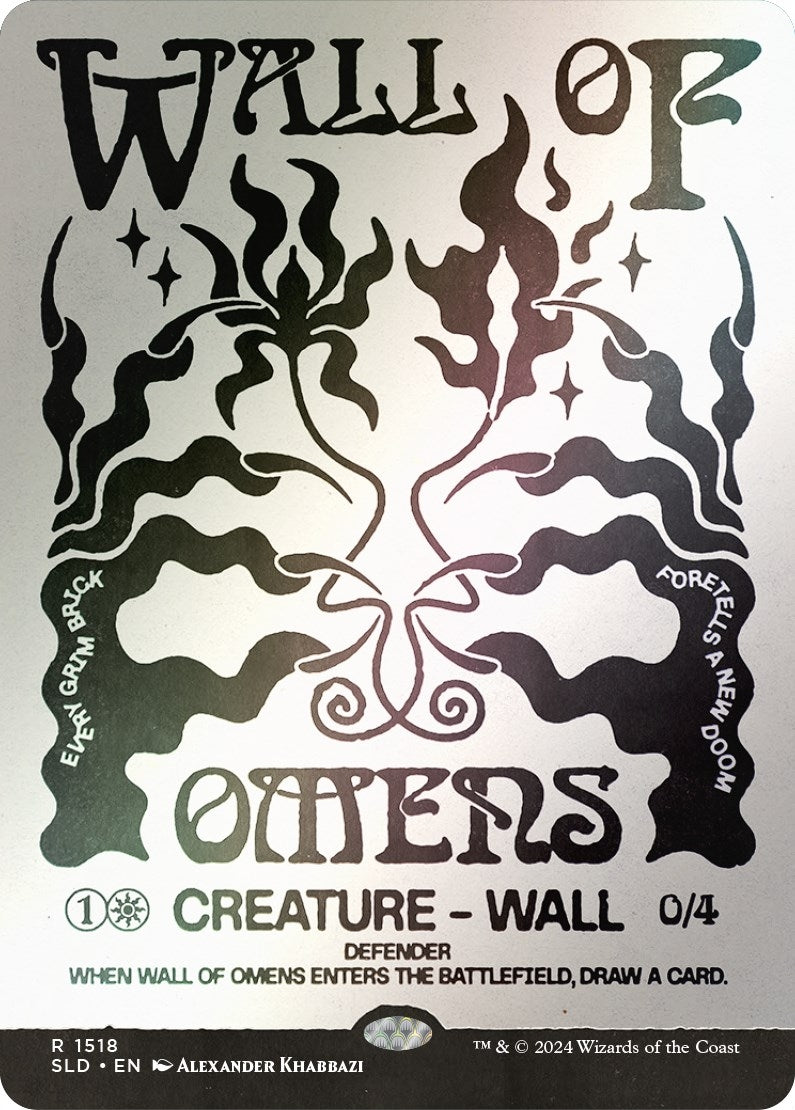 Wall of Omens (Rainbow Foil) (1518) [Secret Lair Drop Series]